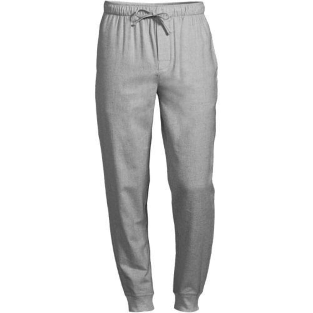 LANDS' END pajama pants MEN'S 4xlt 4x 4xl JOGGER gray cotton flannel new $55